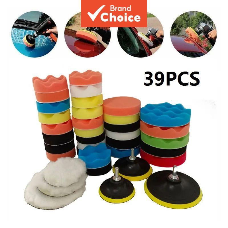 Saimili Kit De Almofadas De Esponja De Polimento De Carro , Amortecedor De Cera De Espuma Para Remoção De Arranhões , Cu
