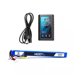 Bateria Lipo ULTRA 11.1V/3S 1400mAh - 25C/50C + Carregador