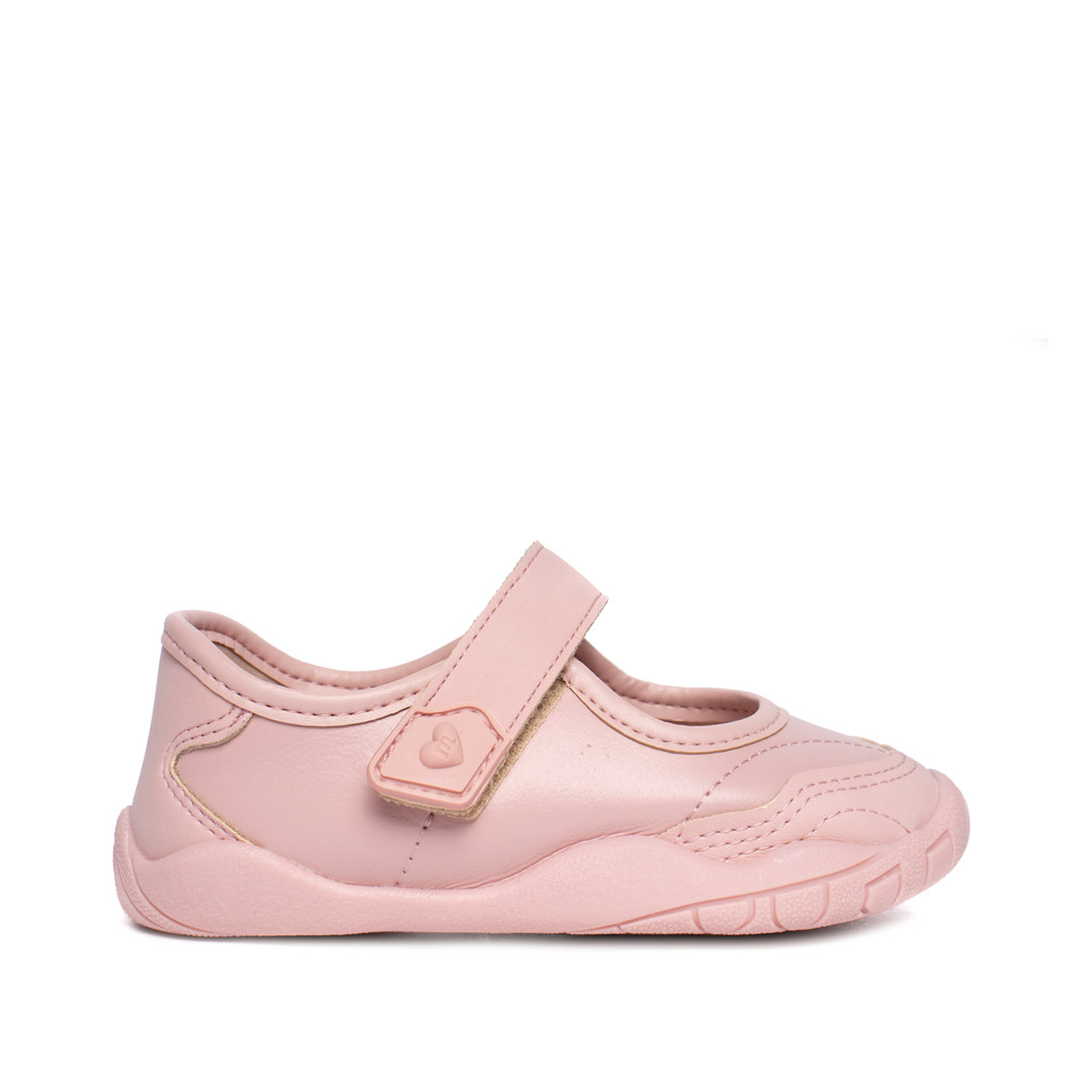 Sapatilha Infantil Molekinha Baby Calce Fácil Rosa