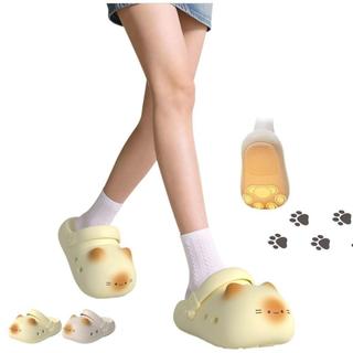 Chinelos De Gato , Mules Pequenas Para Gatos Com Bico Fechado E Fundo Macio Antiderrapante Mulheres