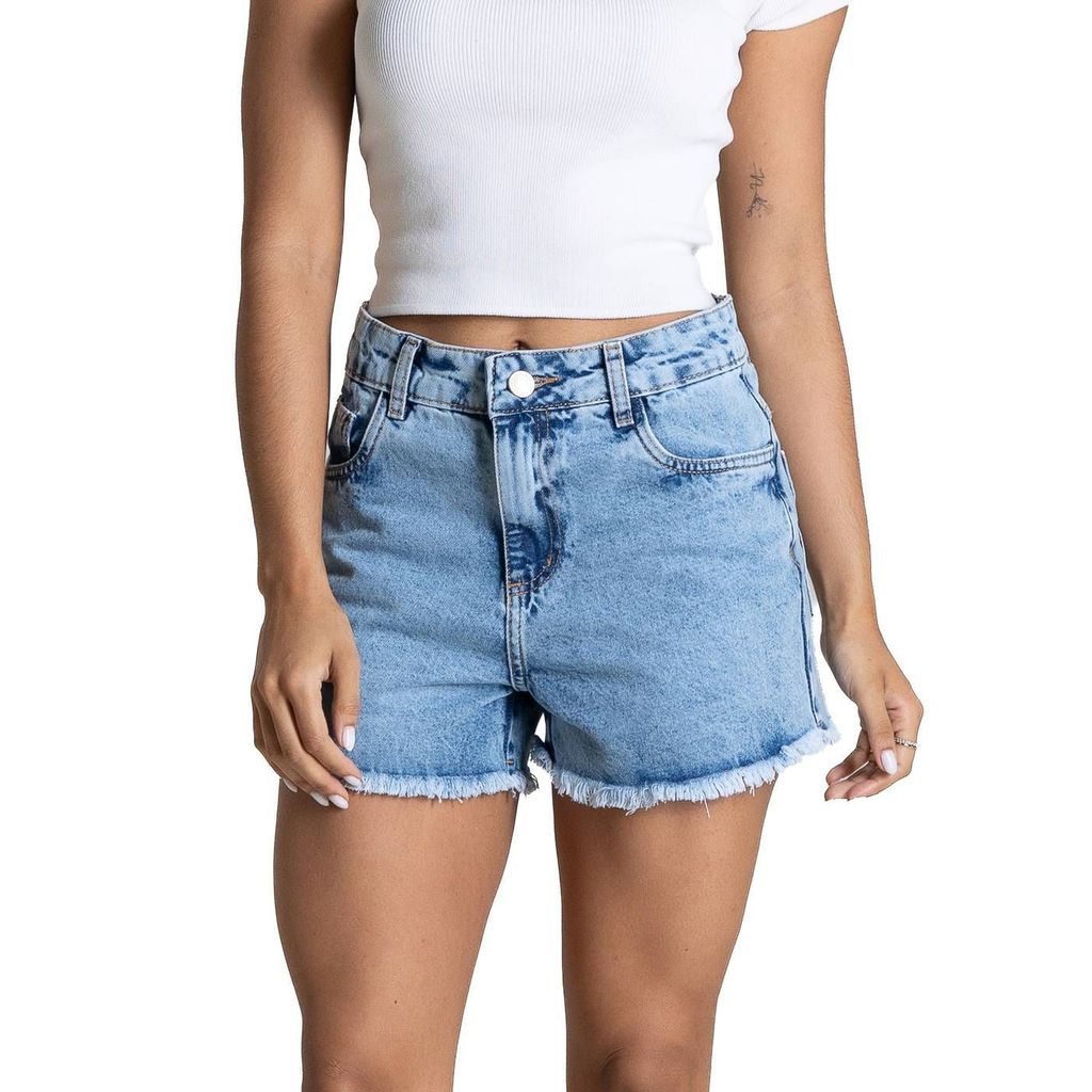 Shorts Jeans Barra Desfiada Sawary - 284271