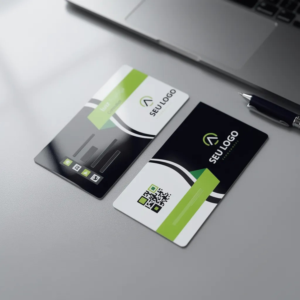 1000 Cartão De Visita Couché Brilho 250g Frente E Verso Personalizado
