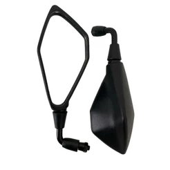 Par Retrovisor Kawasaki Z400 Haste Curta 90° Graus Rebaixado Rosca Honda/Dafra/Suzuki