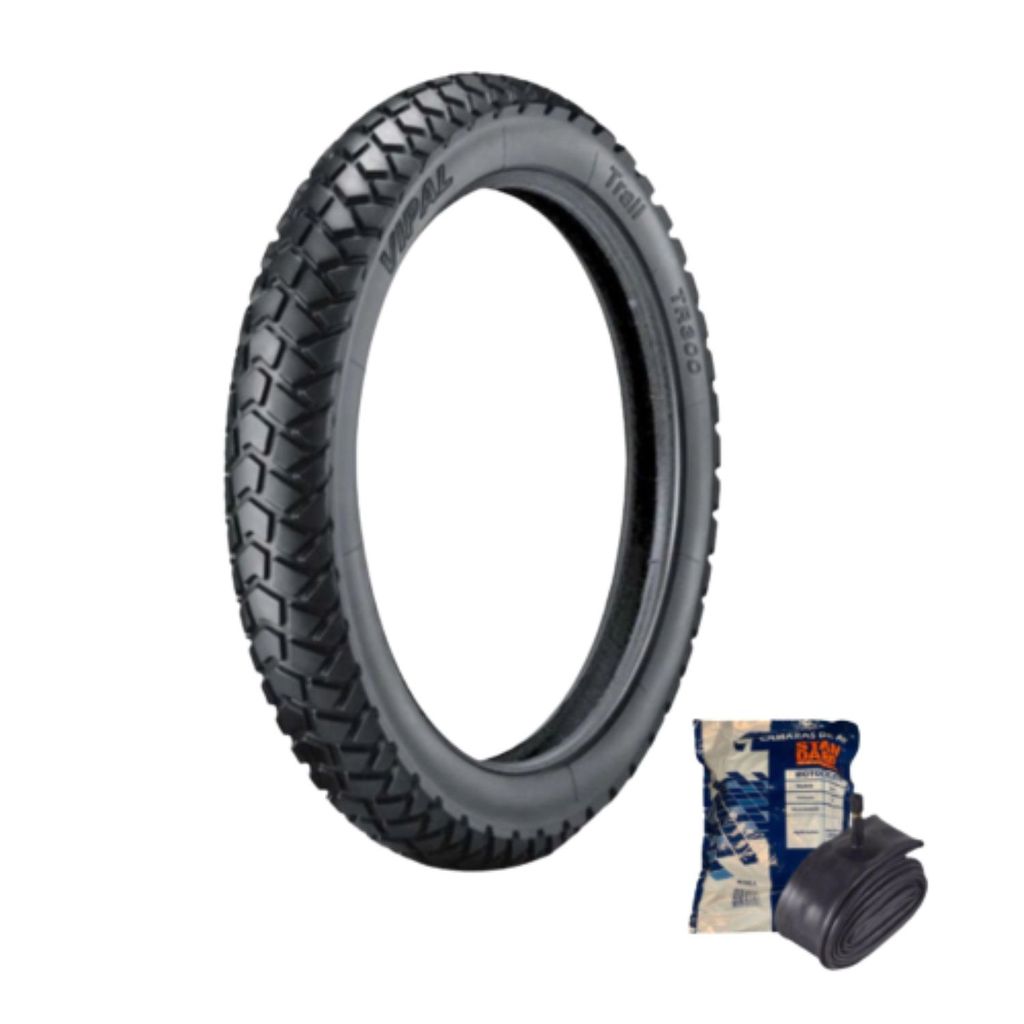 Kit Pneu Moto Vipal 90/90-19 TR300 Dianteiro Bros, XRE190, Crosser 150 + Câmara de Ar MJ19 Gulfair