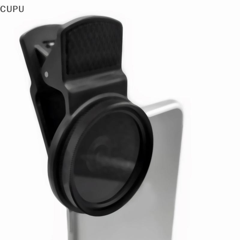 cu Universal Com Clipe Portátil Profissional Telefone Polarizador Lente Grande Angular 37/52MM Filtro CPL Câmera Circula