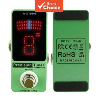 M-VAVE Pedal de Afinador de Precisão True Bypass Display LED Afinador de Guitarra Cromático para Baixo de Guitarra Pedal