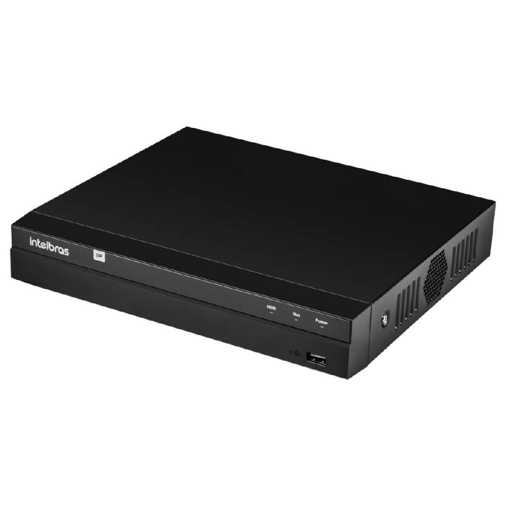 NVD Gravador Digital de Vídeo Via Rede IP NVR 1408 P 8 Canais em até 4K Intelbras PoE