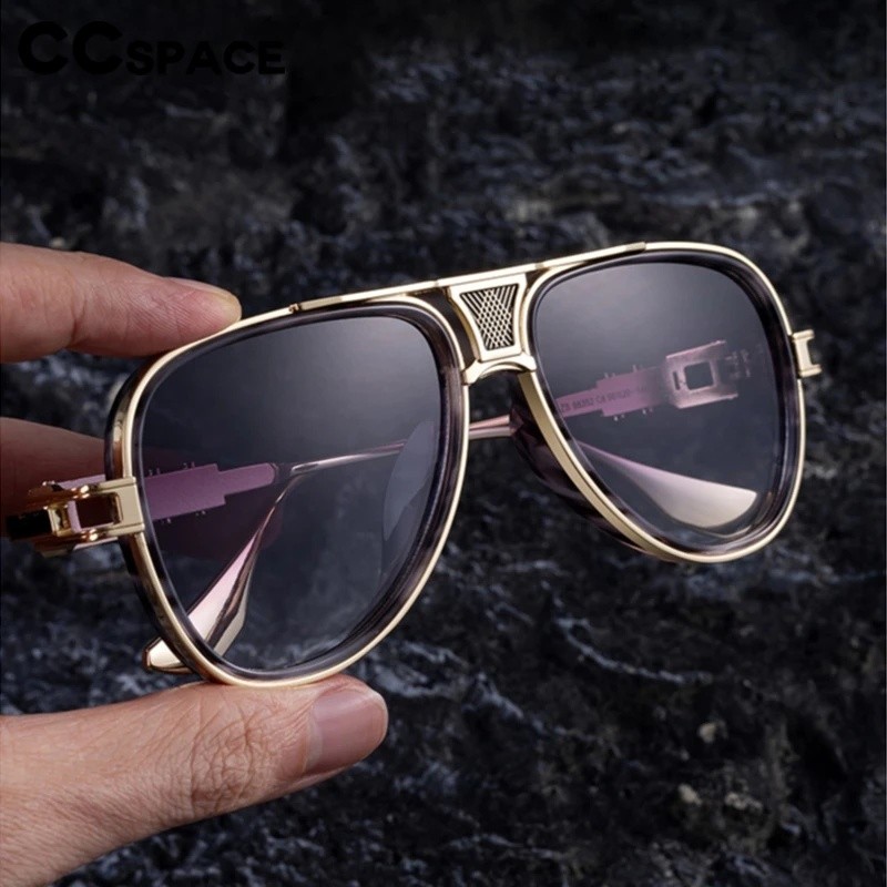 Óculos de Sol Masculinos Piloto Retrô Polarizados Marrom com Lentes HD, Design de Marca Moderno, Óculos de Sol para Diri