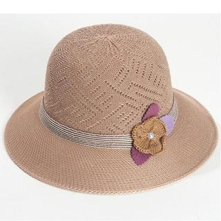 Chapéu feminino verão versão coreana hortelã flor chapéu superior respirável protetor solar imitação de ráfia chapéu leg