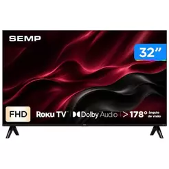 Smart TV 32" Semp Full HD LED 32S42R Roku 2026