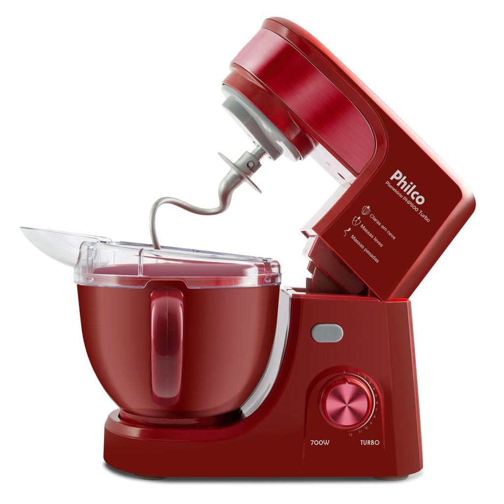 Batedeira Planetária Philco 4,5L Turbo Red 700W PHP500V · foto 2