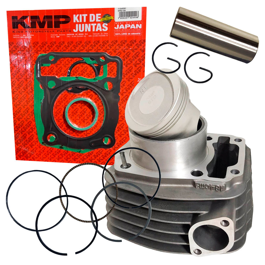 Kit Cilindro Motor Xre 190 Todos Anos Kmp