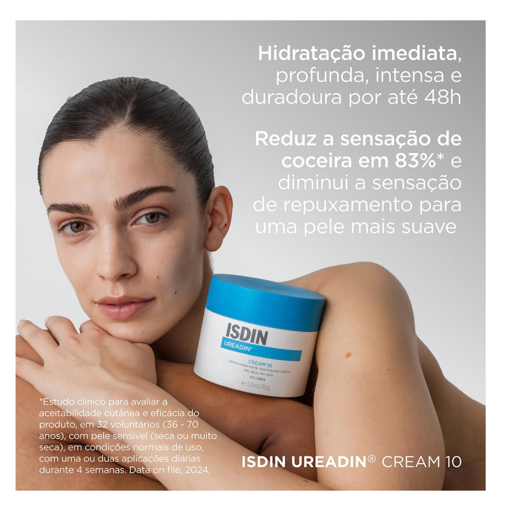 ISDIN Ureadin Cream 10 Creme hidratante para pele seca 300ml — imagem 2 de 2