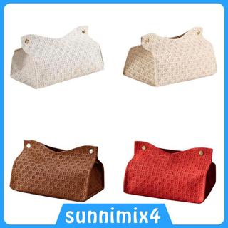 [Sunnimix4] Suporte Moderno De Caixa De Tecido De Couro PU , Armazenamento De Guardanapo De Luxo , Acessório De Bancada 