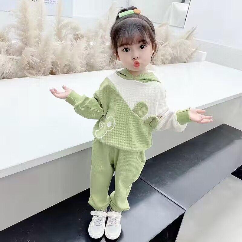 Bebê menina primavera roupas 2026 primavera outono crianças dos desenhos animados terno de duas peças crianças roupas me