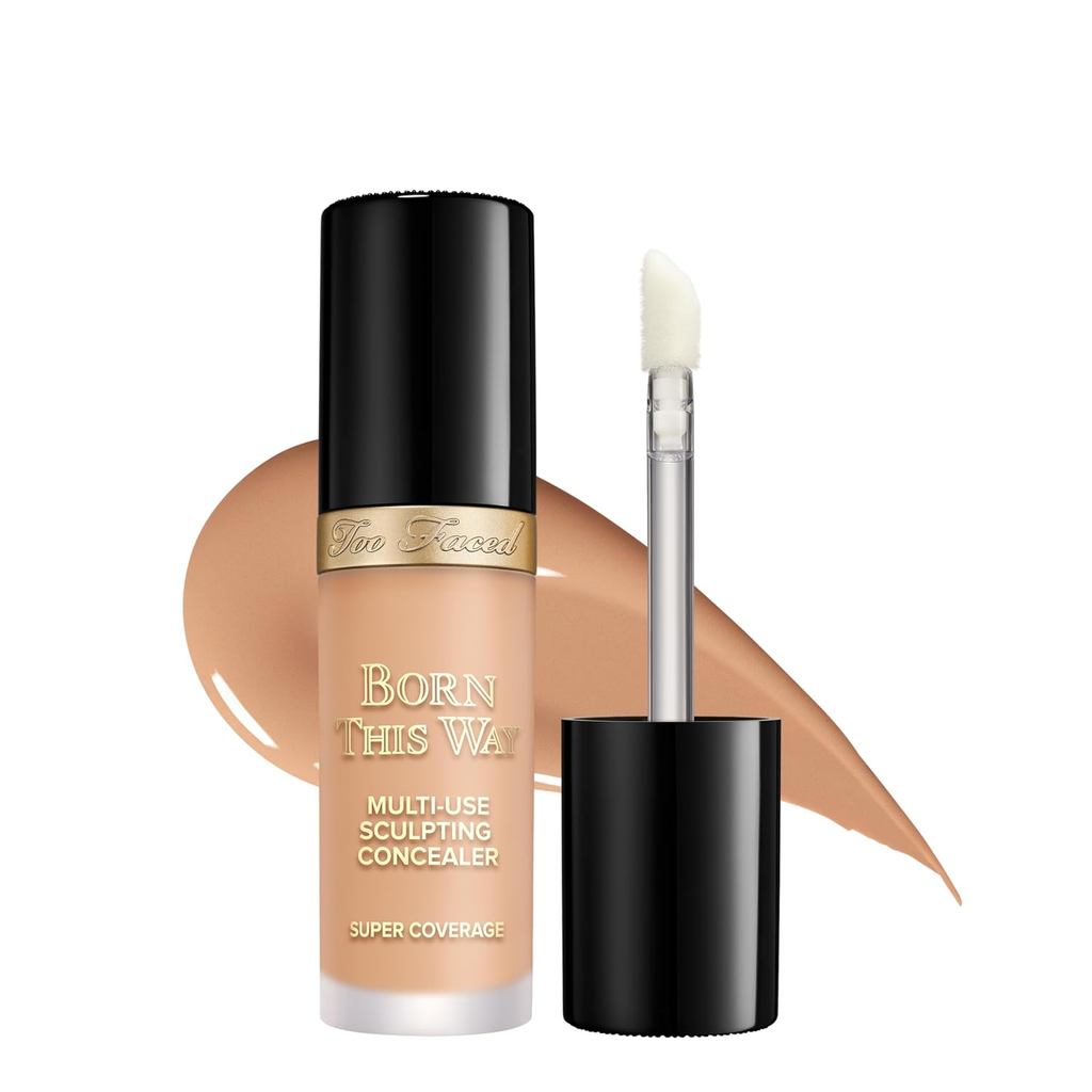 Too Faced Born This Way Super Coverage Multi-Use Concealer | Full-Coverage Hydrating Concealer for Dark Circles & Blemis