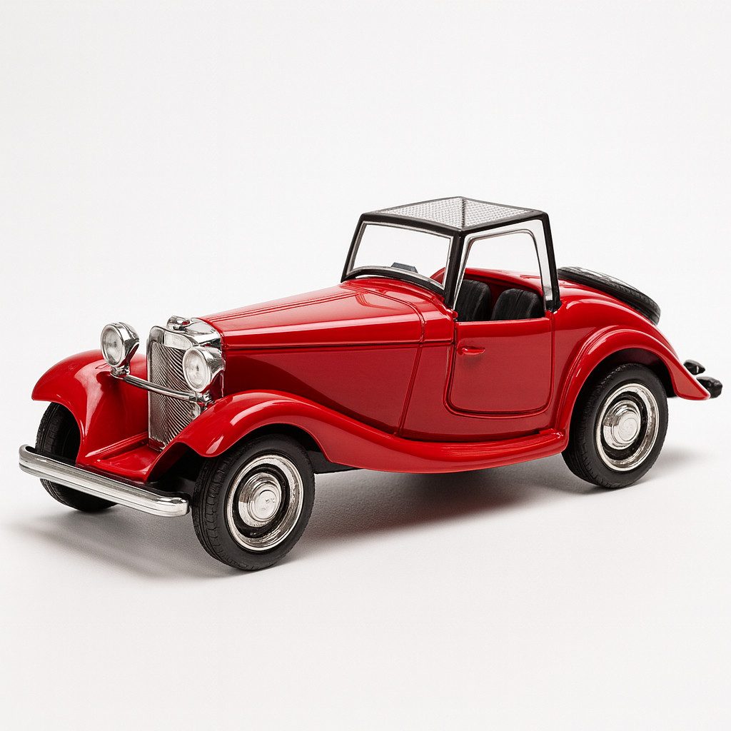 Carro Antigo Miniatura Roadster Retrô Brinquedo Fricção Colecionável