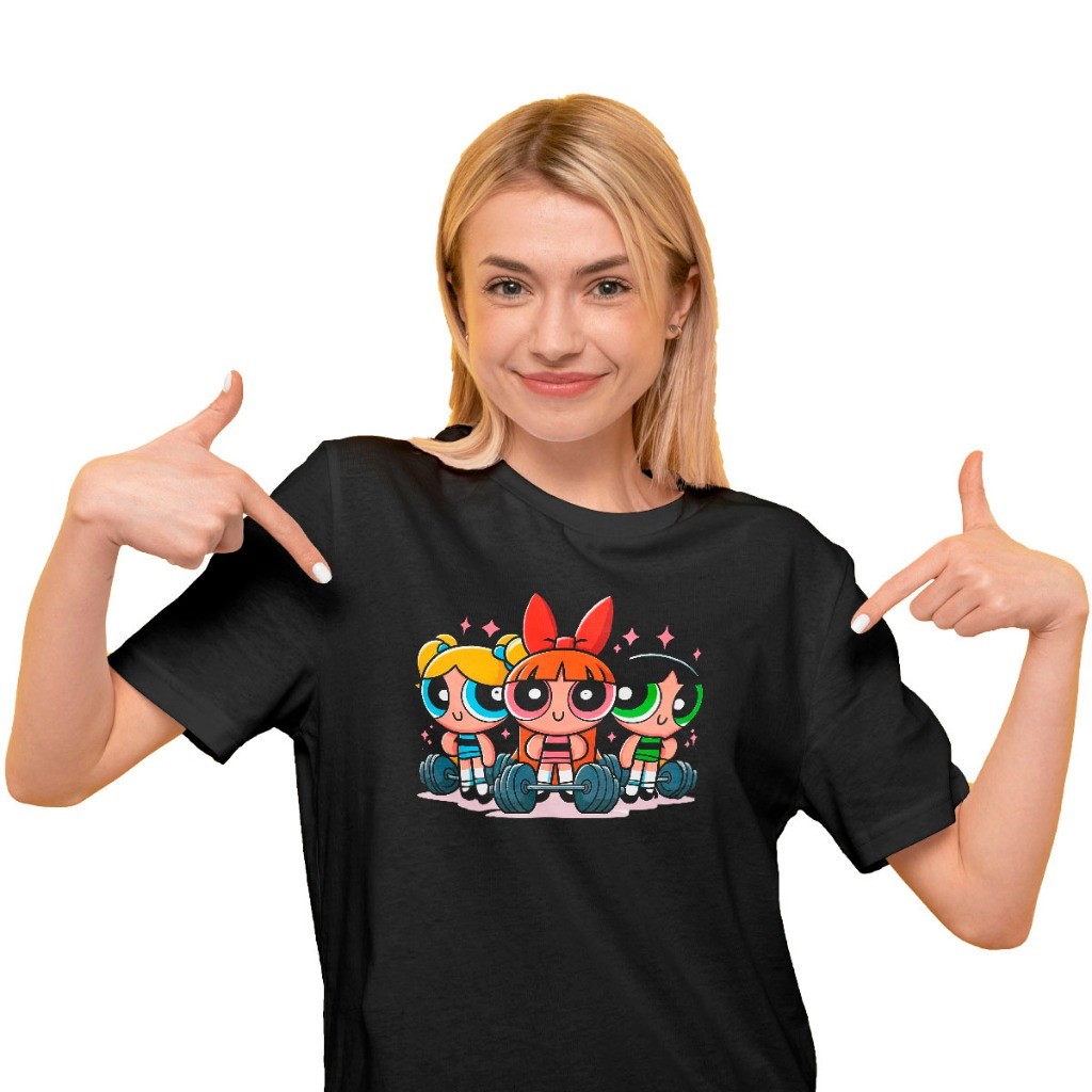 Camiseta Personalizada Desenho Meninas Super Poderosas Docinho Lindinha Florzinha Kawii 100% Algodão Unissex