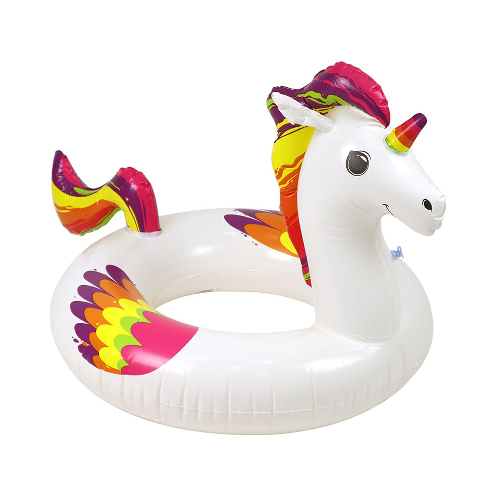 Boia Inflável Circular Unicórnio Bel em Oferta na Shopee