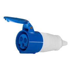 Acoplamento Plug Industrial 2P+T 220/250V Azul - 32A