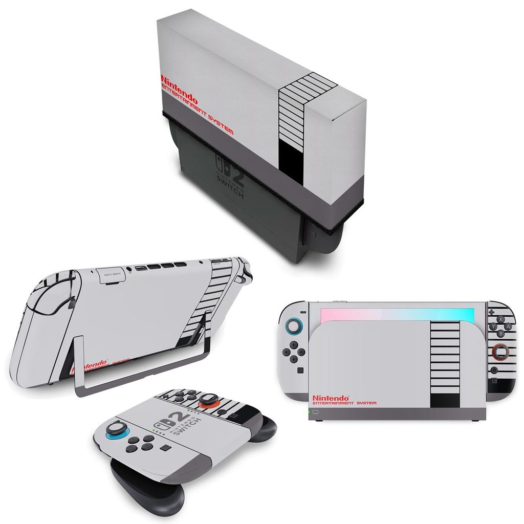 Kit Capa e Skin Anti-Rage para Nintendo Switch 2 - Nintendinho Nes