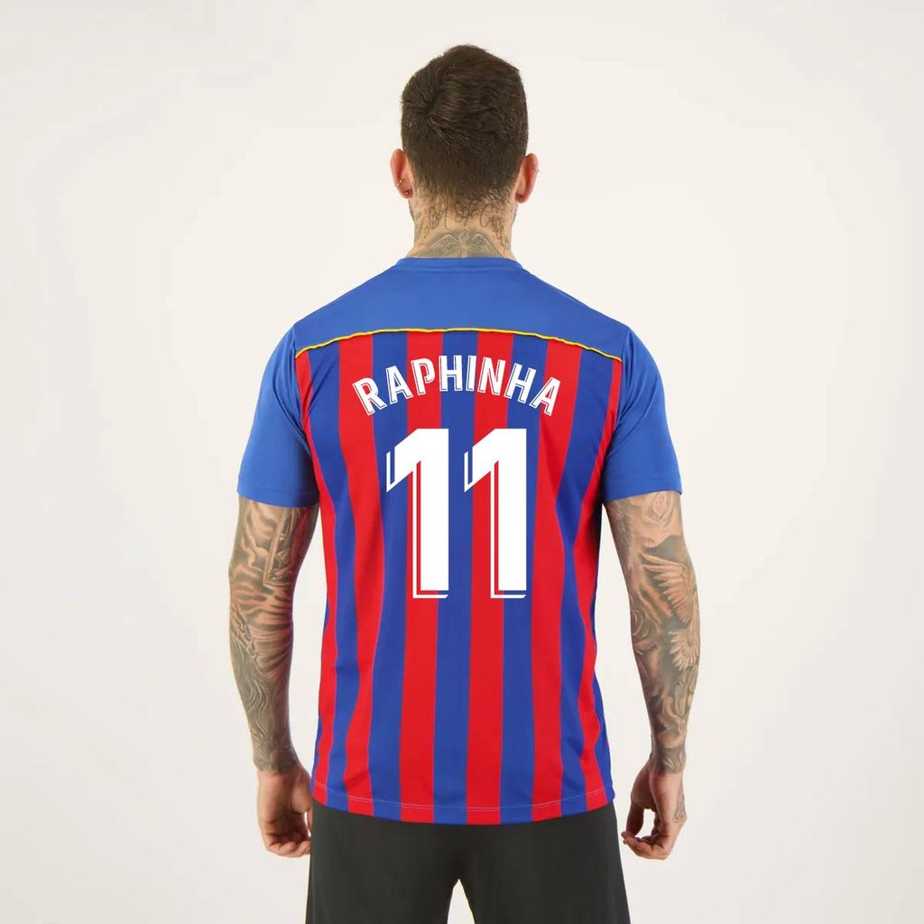 Camisa Barcelona Listrada 11 Raphinha
