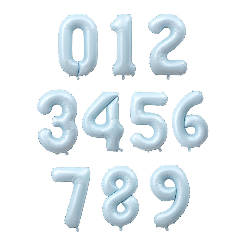 Kit 2 Balões Número Azul Fosco do 0 ao 9 Com 75cm  32 Polegadas Para Aniversário Festa Decoração em Oferta na Shopee