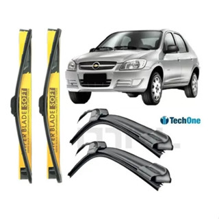 KIT PALHETAS SILICONE LIMPADOR PARABRISA PRISMA 2006 À 2012 em Oferta na Shopee