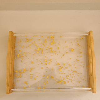 Bandeja Acrílico com fios de ouro  ou Espelhada– Ideal para Perfumes e Maquiagem cozinha sala escritório em Oferta na Shopee