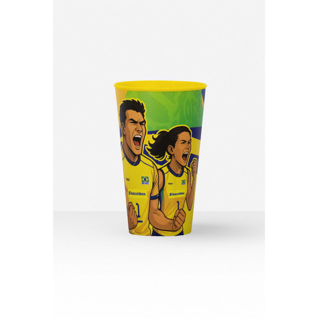 Copo Duo Vôlei Brasil Oficial em Oferta na Shopee