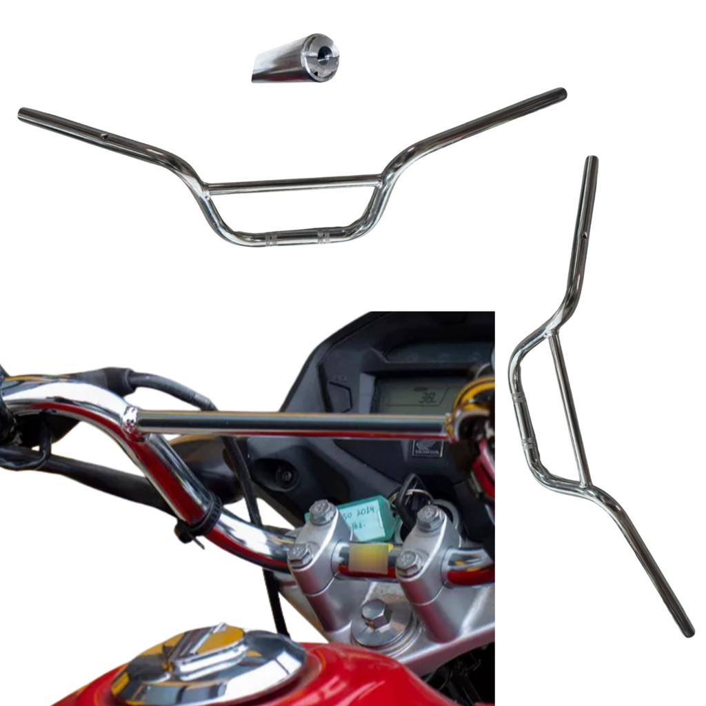 Guidão Titan 160 Cargo Reforçado do Grau C/ Barra Cromado Peso Rosca G76 12770
