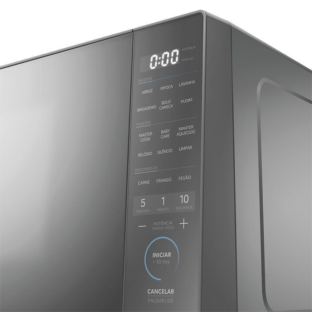 Micro-ondas 27L Prata Porta Espelhada Mastercook Midea MHP27S2 220V — imagem 2 de 2