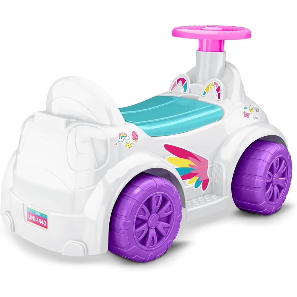 Carrinho Toymotor Unicórnio Passeio Bebê Infantil Roma 