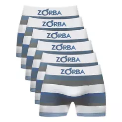 Kit com 06 Cuecas Zorba Boxer Listrada 847