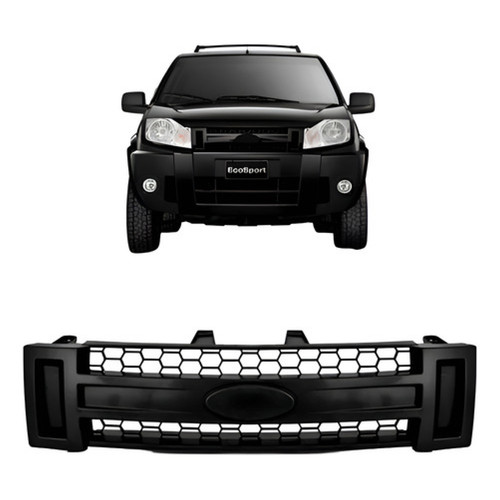 Grade Radiador Ecosport 2008 2009 2010 2011 2012 Preto Liso