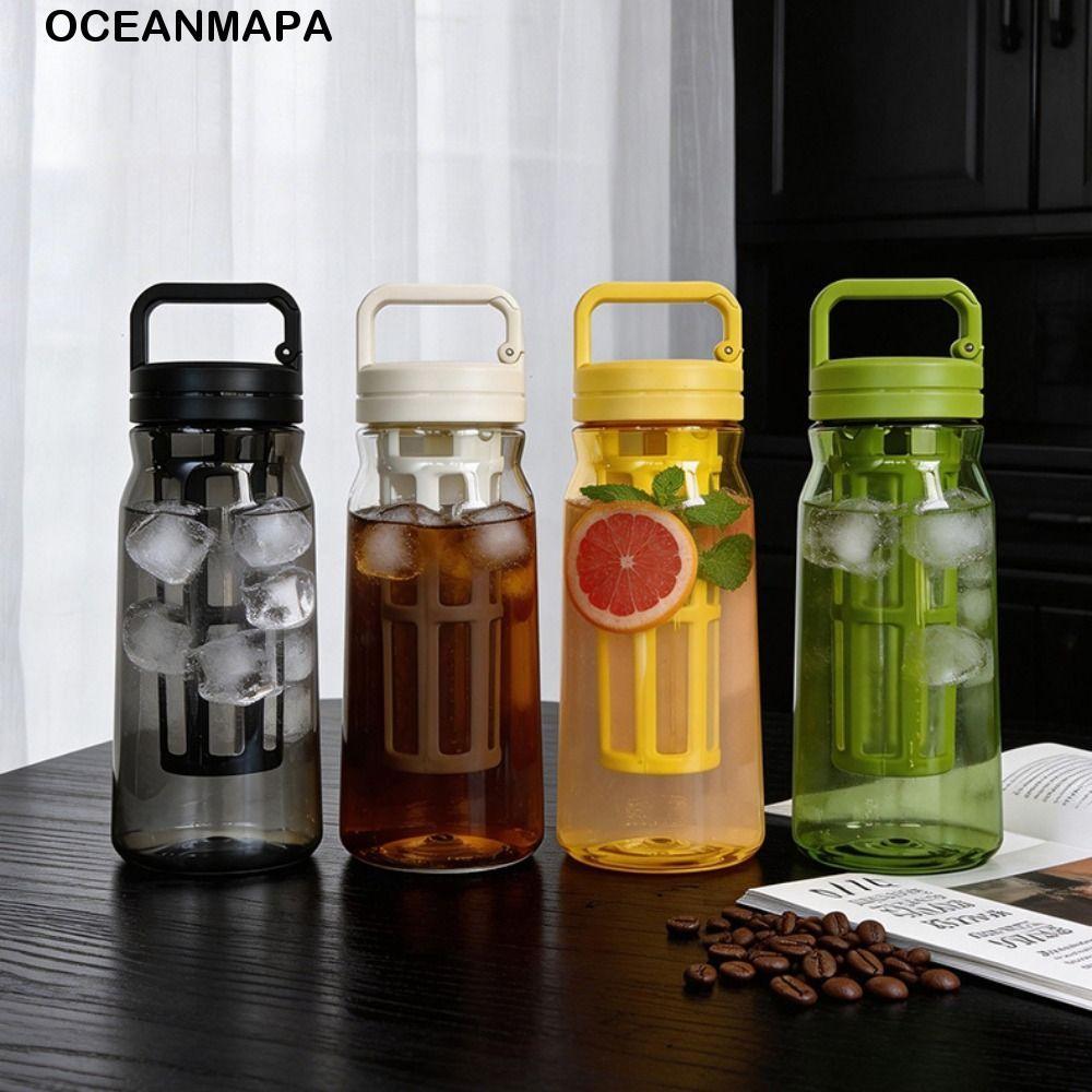 Copo De Fermentação Fria OCEANMAPA , Com Filtro De Malha Tritan Cold Brew Cafeteira , Garrafa De Café À Prova De Vazamen