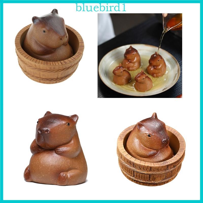 Decorações Capivara Simuladas Azuis, Destaque Mesa Argila Distinta, Delicada,, Estimação, Elegan