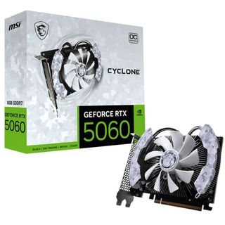 Placa de Vídeo NVIDIA GeForce MSI RTX5060 8GB Cyclone OC 1X  - 128 Bits - HDMI/3X DP - 912-V812
