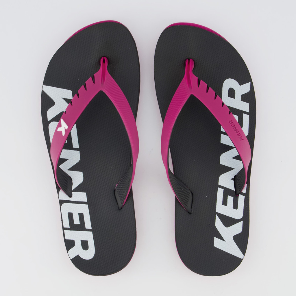 Chinelo Kenner Red Preto e Rosa