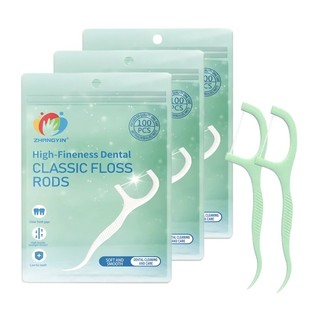 Kit Promocional Fio Dental Portátil em Saco 100/200/300 Unidades, Prático e Higiênico