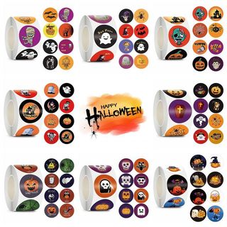 500 peças adesivos elemento de Halloween embalagem de presente adesivos de vedação presente DIY adesivos saco de doces d