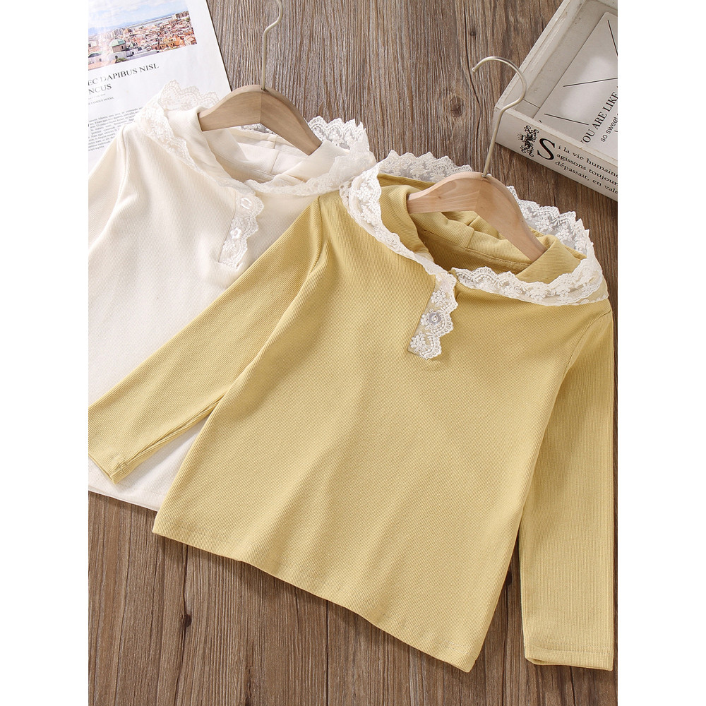 Meninas de manga comprida camiseta primavera outono estilo ocidental estilo fino meninas moletom com capuz crianças únic