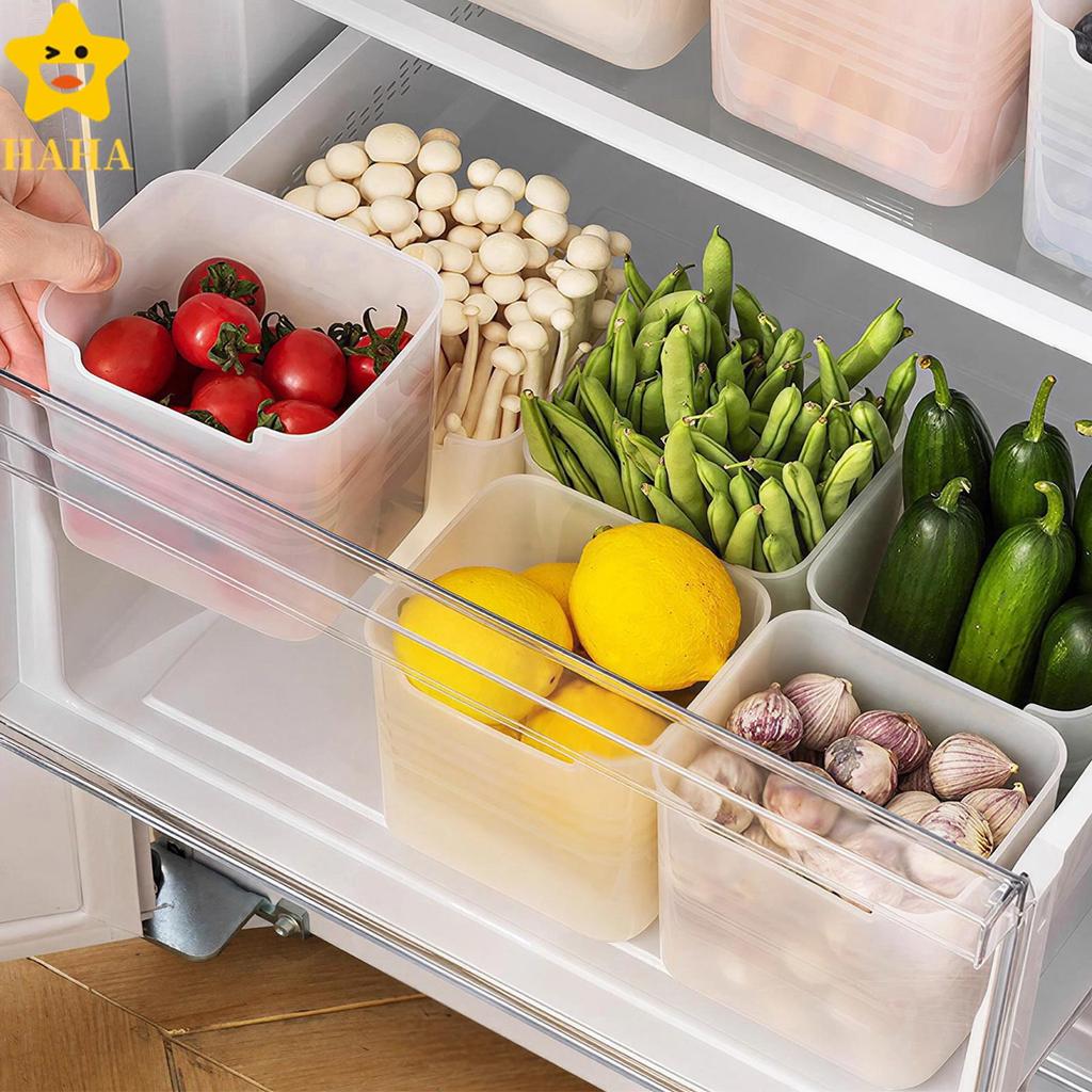 10 Pçs Geladeira Porta Lateral Recipiente De Armazenamento Organizador Caixa Para Alimentos Tempero Condimento Frutas Al