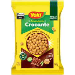 Yoki Amendoim Crocante Costelinha com Limão Pacote 110g
