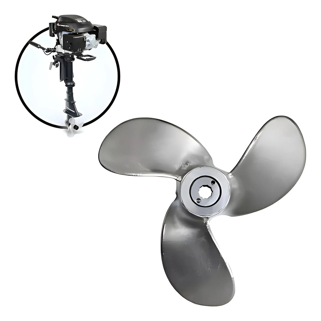 Hélice Motor Pantaneiro 6,5 Hp G3 / G3n N Meghi 3 Pás