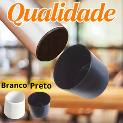 10pçs Ponteira Protetora Pé De Cadeira Tubular Conjunto Novo