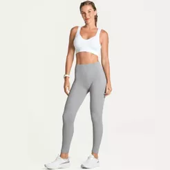 Calça Legging Lupo Sem Costura Canelada Feminina - Cinza