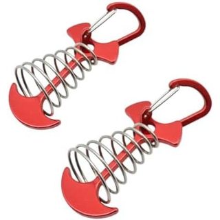 Estacas De Âncora De Deck De Espinha De Peixe Com Fivela De Corda De Mola , Barraca De Alumínio Para Lacunas De Platafor