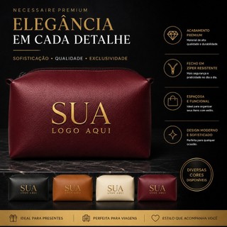 Necessaire Personalizada com Sua Logo | Brinde Corporativo Premium