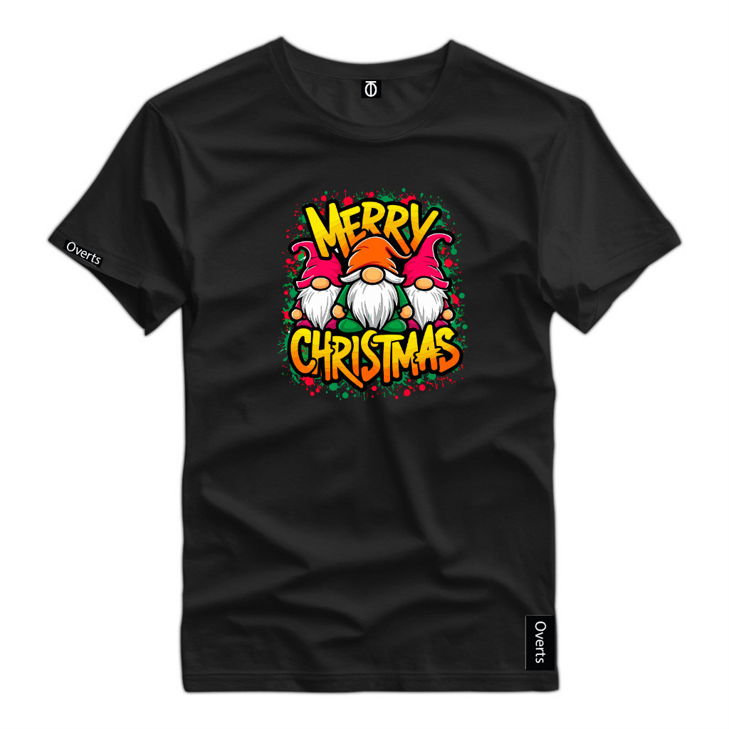 Camiseta Estampa Natal Merry Christmas Malha 100% Algodão Premium Premium Reforçada Diferenciada Estilosa Envio Em Até 4